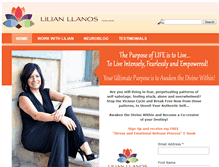 Tablet Screenshot of lilianllanos.com